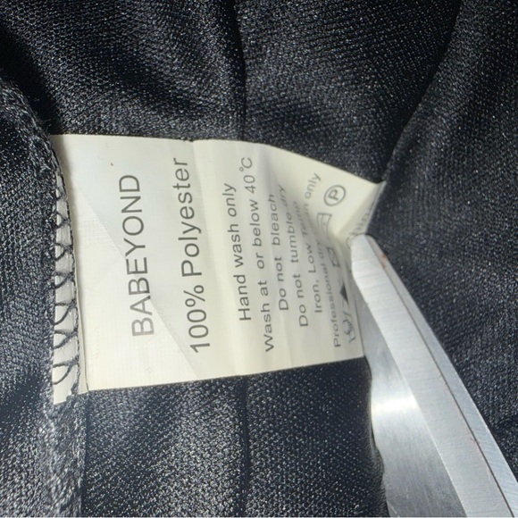 Babeyond Elegant Black and Gold Beaded Dress 1920s elegant party flapper - Picture 6 of 7